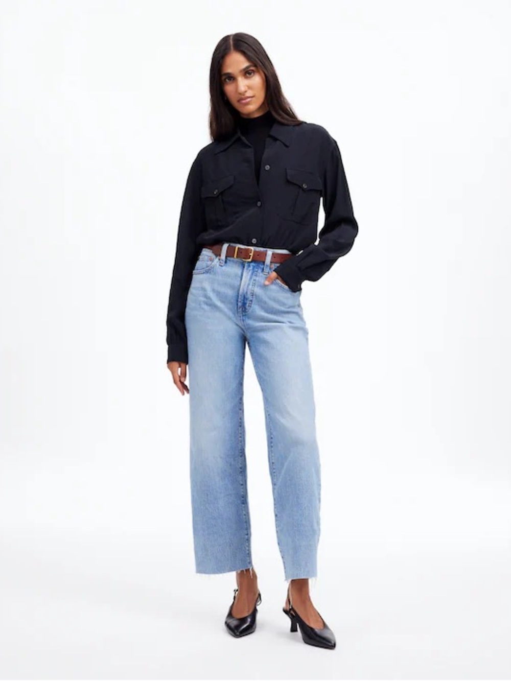 Madewell Perfect Vintage Wide Leg Crop Jean